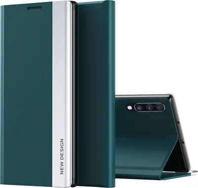 Produktbild von Galaxy A50S Hülle, LaimTop Leder PolyurethanMagnetisch Klapp Stand Schutzhülle für Samsung Galaxy A50 / A50S / A30S Grün