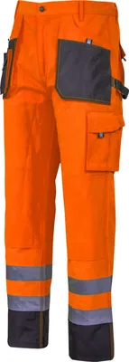 Produktbild von Warnschutzhose Schwarz und Orange, "3XL", CE, Lahti