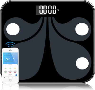 Image de Bluetooth Smart Balance de graisse corporelle Smart Wireless Digital Weight Scale avec Smartphone App