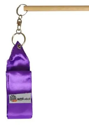 Produktbild von Akson Gymnastikband mit Stab – Violett, 2 m
