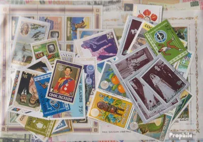 Produktbild von Briefmarken Cookinseln 100 verschiedene Marken