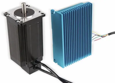 Produktbild von JOY-IT Schrittmotor mit feldorientiertem Regulator NEMA23-04CL,  1,8°, 2 Phasen, 3,15 V, 3 Nm