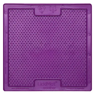 Obrázek produktu pro LickiMat Soother Classic- podložka na olizování pro psy, barva:fialová, velikost:malá - 20 x 20cm