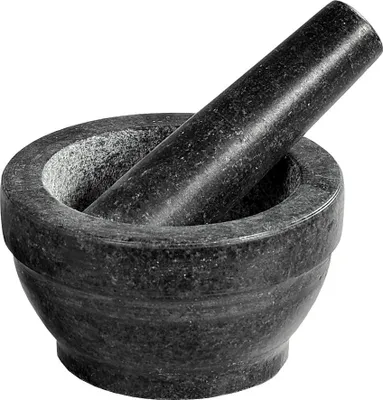 Image de Pilon et mortier, en granit, idéal pour les herbes et les épices