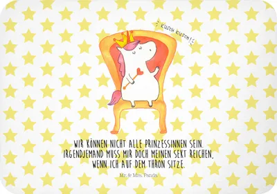 Produktbild von Mr. & Mrs. Panda magnet Einhorn Prinzessin - Weiß - Geschenk, Geburtstag, bildmagnet, Kühlschrankmagnet, whiteboardmagnet, Geburtstagsgeschenk, Notizhalter, wandmagnet