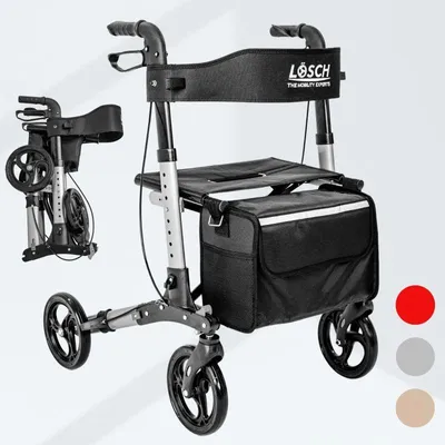 Produktbild von Lösch Reha Rollator TABAS Mobility PolyurethanSilber