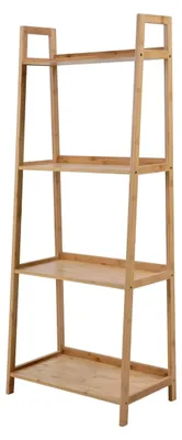 Produktbild von Bücherregal aus Bambus mit 4 Ebenen für Schlafzimmer, Wohnzimmer und Flur