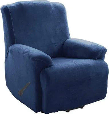 Produktbild von Famanu Stuhlbezüge aus Samt - elastisch, marineblau