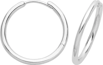 Produktbild von Edle 925 Sterling Silber (Rhodiniert) Damen - Paar Creolen - 16mm; TRS32938