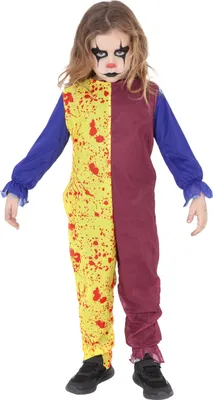 Image de Costume de clown d'horreur pour enfants - 122/140 (8-10 ans)