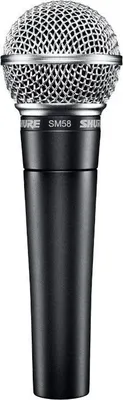Productafbeelding van Shure SM58, voor podiumgebruik/optredens, -54,5 dB, 50 - 15000 Hz, met kabel, 51 x 162 mm, 298g