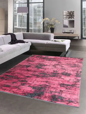 Obrázek produktu pro Orientální koberec do obývacího pokoje s abstraktním vzorem v černo-červené barvě velikost - 80 x 300 cm