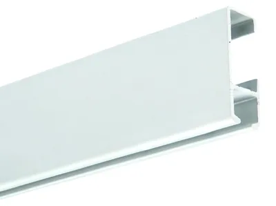Bilderaufhängesystem BASIC 50 cm, Alu-Schiene Weiß, 35 kg/m