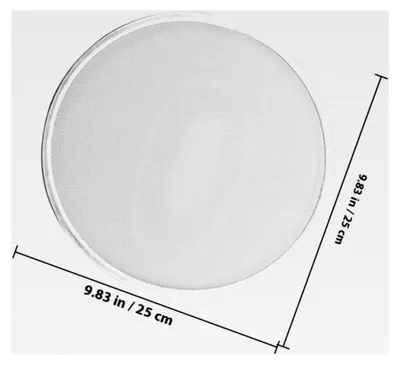 Produktbild von Fettspritzschutz aus Edelstahl 25cm für Heißluftfritteusen, wiederverwendbar, Küchenzubehör zum Kochen und Braten