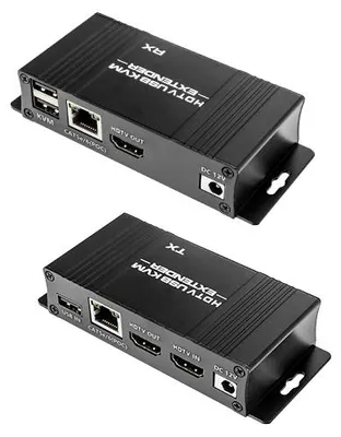 Zdjęcie produktu dla Konwerter HDMI na LAN Spacetronik SPH-HLC6 KVM USB