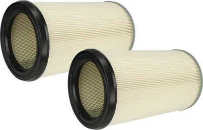 Produktbild von vhbw 2x Faltenfilter Ersatz für Kärcher 57310070, 5.731-007.0 für Staubsauger - Patronenfilter Blau Silber Weiß