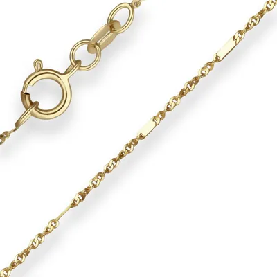 Produktbild von 1mm Armband Fantasiekette Goldarmband Armschmuck aus 585 Gold Gelbgold 18cm