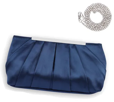 Productafbeelding van Minicloss dames satijnen avondtas, clutch, elegante kettingtas, handtas
