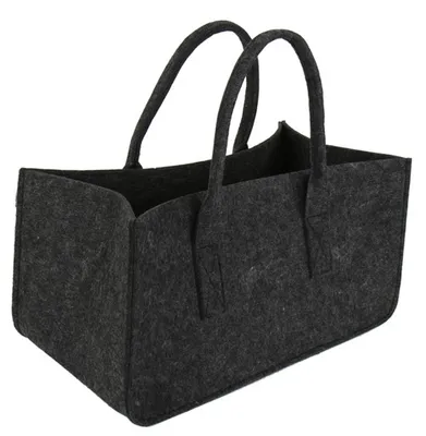 Zdjęcie produktu dla Torba filcowa "Drewno opałowe" ciemnoszara 50 x 25 cm