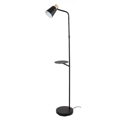 Obrázok produktu pre Stojaca lampa čierna okrúhla polička do obývačky spálne 1xE27 40W AZIM2 Rabalux