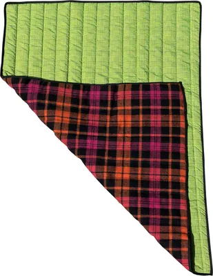 Produktbild von Fashion Dog Double-Face Hundedecke - 100 x 70 cm - Yellow Tartan