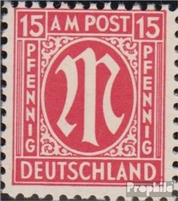 Produktbild von Briefmarken Bizone (Alliierte Besetzung) 1945 Mi 8IX, Linie neben D von DEUTSCHLAND gebrochen (Feld 100) postfrisch AM-Post
