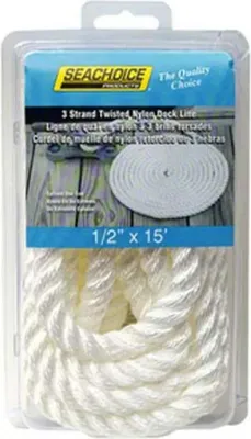 Produktbild von Seachoice 3 Strand Geflochtenes Seil 9 Mm Weiß 4.5 m Weiß 4.5 m