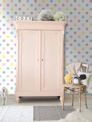 Produktbild von Coloray Fototapete 250x104 cm Latextapete Magicstick - Polka-Punkte
