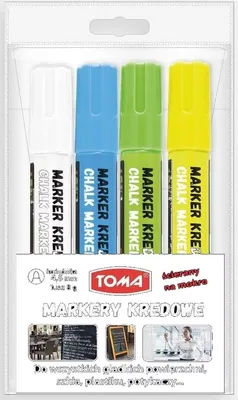 Zdjęcie produktu dla Marker kredowy 4 sztuki