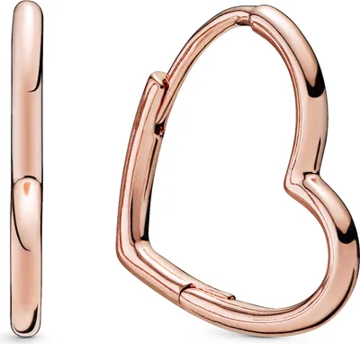 Image de Pandora Boucles d'oreilles cœur asymétrique 288307 Boucles d'oreilles