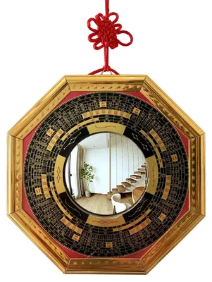 Productafbeelding van Traditionele Chinese Feng Shui Bagua Spiegel Ornament 17,5 cm
