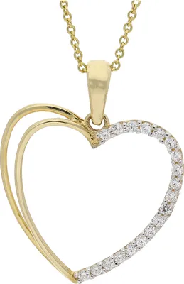 Produktbild von JuwelmaLux Anhänger 585/000 (14 Karat) Gold Herz mit Zirkonia JL25-02-0153