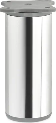 Produktbild von 4 Stück Möbelfüße Echo 100 mm (+ 10 mm) Ø 40 mm Chrom poliert höhenverstellbare Möbelbeine aus Aluminium Sotech