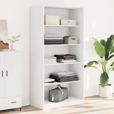 Produktbild von vidaXL Kleiderschrank Weiß 100x50x200 cm Holzwerkstoff