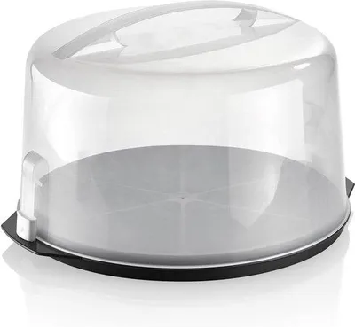 Immagine prodotto di Contenitore rotondo per torte, altezza 35 cm, diametro 20 cm, in polipropilene