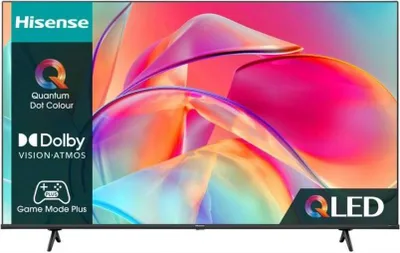 Obrázok produktu pre Hisense 50E77KQ, 127 cm (50"), 3840 x 2160 px, 4K Ultra HD, QLED, Smart TV, Čierna