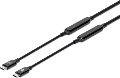 Produktbild von Manhattan USB-C Kabel 5 m aktiv USB 3.2 Gen 2 Schwarz