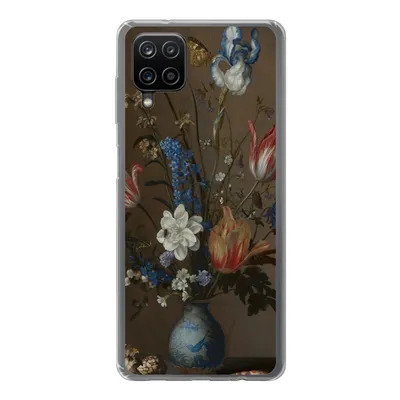 Produktbild von MuchoWow® Handyhülle Schutzhülle Hülle für Samsung Galaxy A12 Blumen in einer Wan-Li-Vase und Muscheln - Gemälde von Balthasar van der Ast Silikon Softcase Handy Hülle - Bild