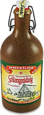 Produktbild von "Spreewälder Schlangenkönig" - Kräuterlikör im traditionellen Tonkrug (0,5 l / 30 % vol.)