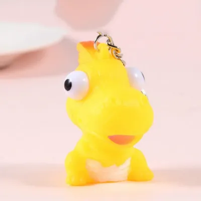 Image de 2 PCS Funny Squeezing Soft Fun Decompression Jouets pour enfants Pendentif Porte-clés (Pterosaur)