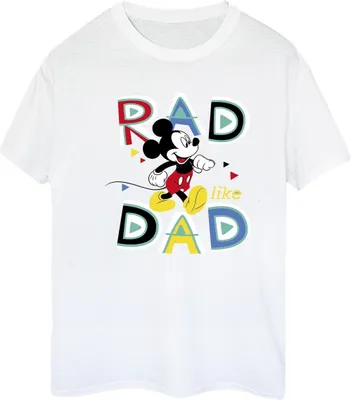 Zdjęcie produktu dla Disney – koszulka damska „Mickey Mouse Rad Dad” BI39095 (S) (biała)