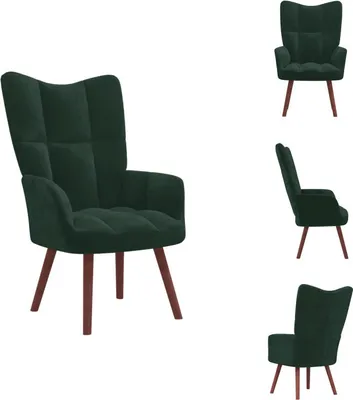 Produktbild von vidaXL Relaxsessel Dunkelgrün Samt -  Sessel