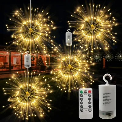 LED-Lichtschnur, 120 LEDs, 8 Modi, batteriebetrieben, IP65