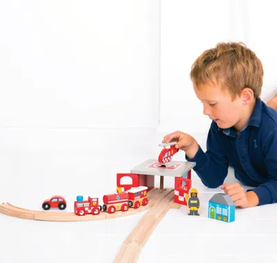 Obrázek produktu pro Bigjigs Rail Depo hasičská stanice