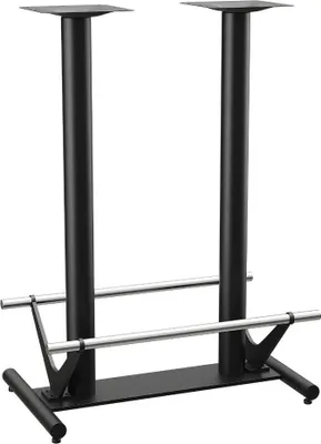Produktbild von Stehtischgestell mit 2 Säulen | mit Fußrasten aus Edelstahl | Höhe: 108 cm