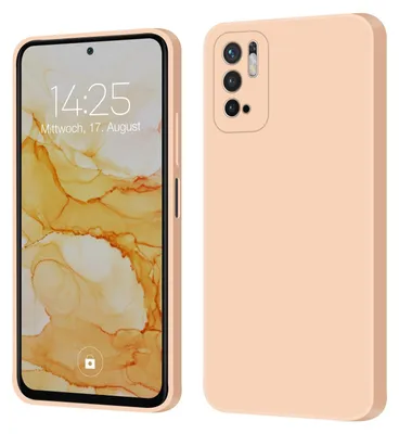 Produktbild von Hülle für Xiaomi Redmi Note 10 5G Case Cover Bumper Smartphone Softgrip Schutzhülle Farbe: Rosa