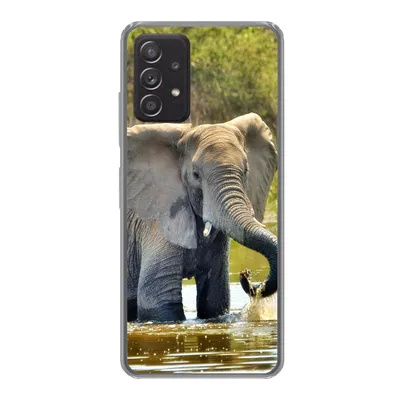 Produktbild von MuchoWow® Handyhülle Schutzhülle Hülle für Samsung Galaxy A53 5G Elefant - Wasser - Tiere - Natur Silikon Softcase Handy Hülle - Schutzabdeckung