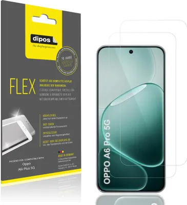 Image de 2x Film de protection d'écran pour Oppo A6i Plus 5G, recouvre 100% de l'écran, dipos Flex