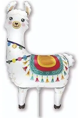 Imagen del producto de Globo de aluminio con forma de llama, con palo, 37 cm