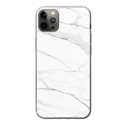 Produktbild von MuchoWow® Handyhülle Schutzhülle Hülle für iPhone 13 Pro Max Marmor - Weiß - Linie - Muster - Luxus - Marmoroptik Silikon Softcase Handy Hülle - Mobiltelefon
